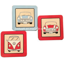 10.5 X 10.5 Cm Square Custom Printing Cork Cup Coaster Placemat